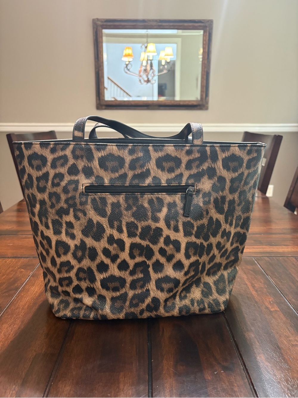 Chico's Leopard Print Large Shoulder Bag/Tote Bag